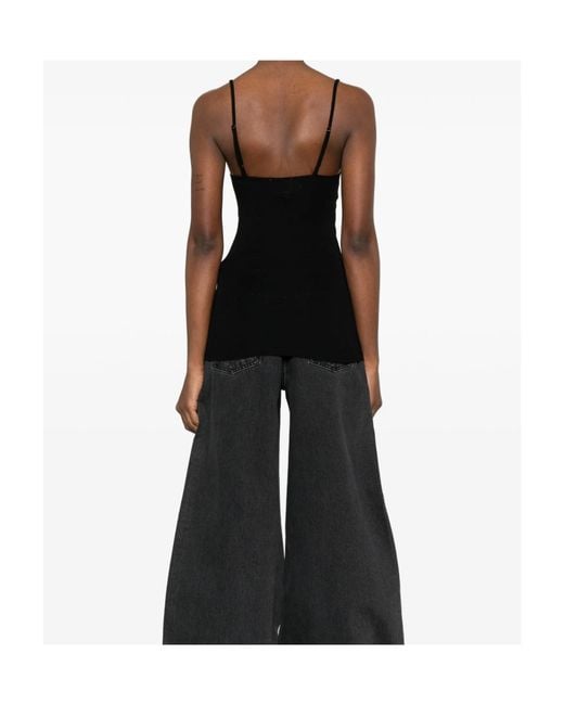 Forte_forte Black Sleeveless Vest