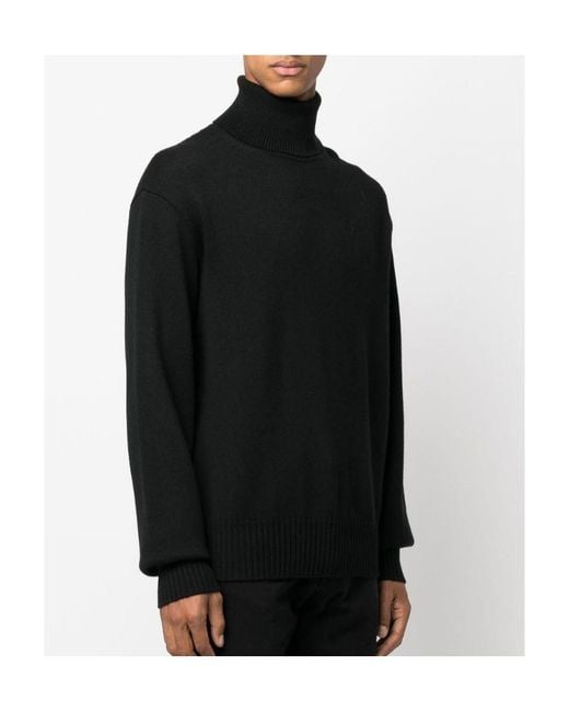 Off-White c/o Virgil Abloh Black Roll Neck Long-Sleeved Jumper for men