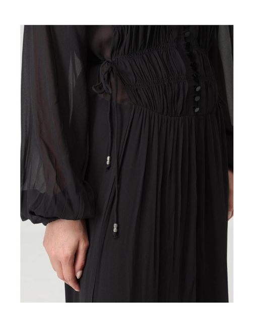 Isabel Marant Black Isabel Marant Étoile Briane V-Neck Long Dress