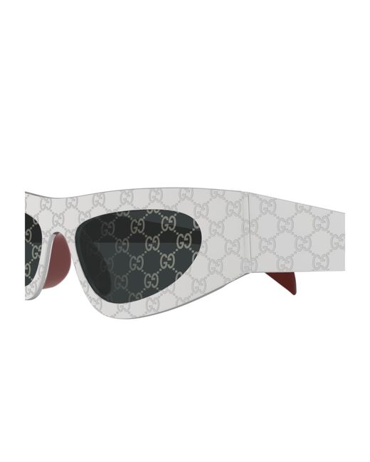 Gucci White Eyewear Cat-Eye Sunglasses for men