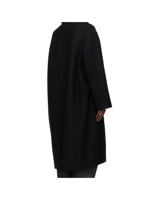 Studio Nicholson Black Long-Sleeved Coat