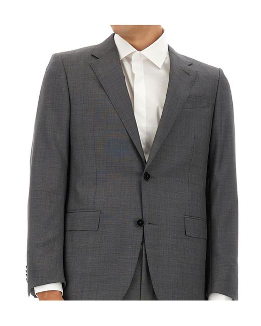 Zegna Gray Single Breasted Suit for men