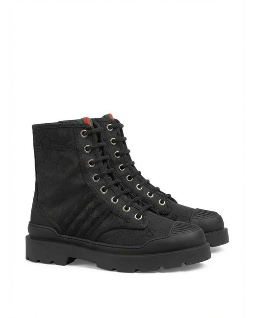 Gucci Black Ribbon Boots for men