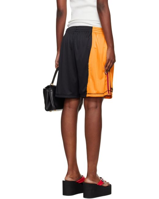 Martine Rose Black Elasticated Waistband Shorts for men