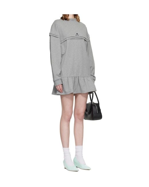 ShuShu/Tong Gray Long-Sleeved Dress