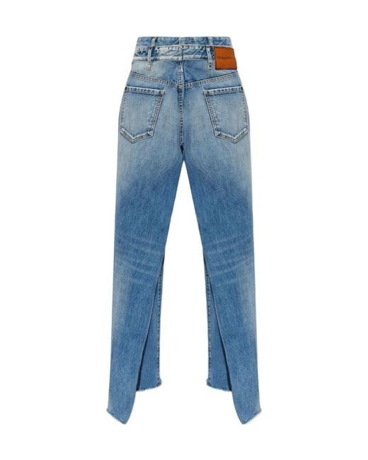 DSquared² Blue X Bettter Sash Detailed Frayed Jeans