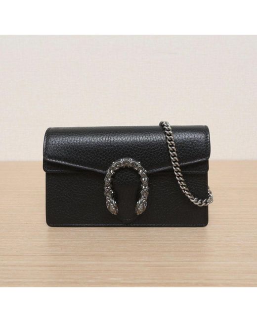 Gucci Black Dionysus Super Mini Crossbody Bag