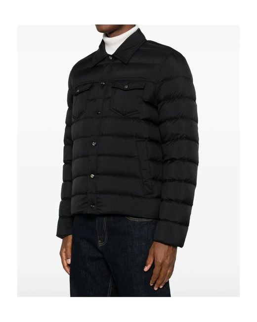 Herno Black Long-Sleeve Jacket for men