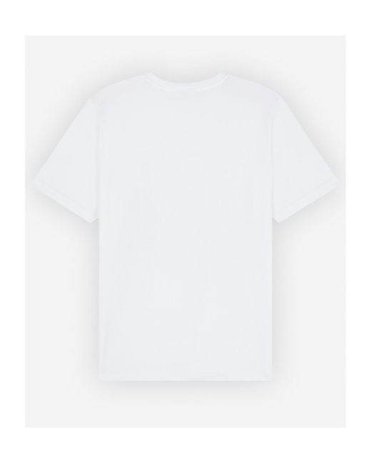 Maison Kitsuné White Maison Kitsuné Speedy Fox Patch Comfort T-Shirt for men