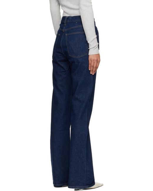 Agolde Blue Mid-Rise Bootcut Jeans