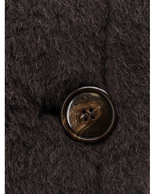 Max Mara Black Short-Sleeved Cape