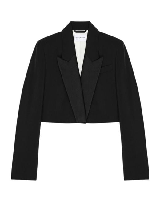 Givenchy Black Cropped Jacket
