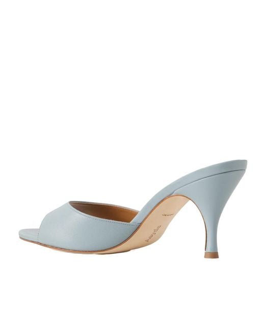 Aeyde Blue Samia Leather Mules