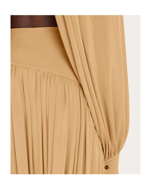 Ferragamo Natural Skirt With Basque Detail