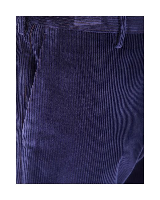 Paul Smith Blue Belt Loop Casual Pants for men