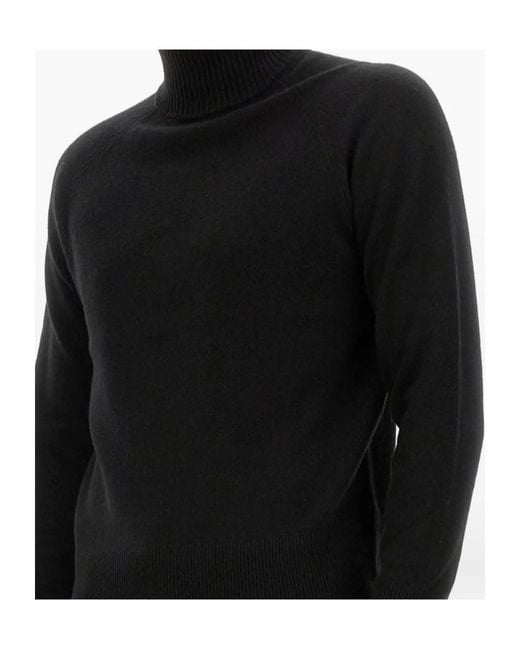 Dries Van Noten Black High Neck Jumper for men