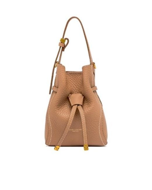 Gianni Chiarini Brown Sienna Small Bucket Bag