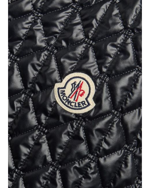 Moncler Black Cleorine Quilted Shell Jacket for men
