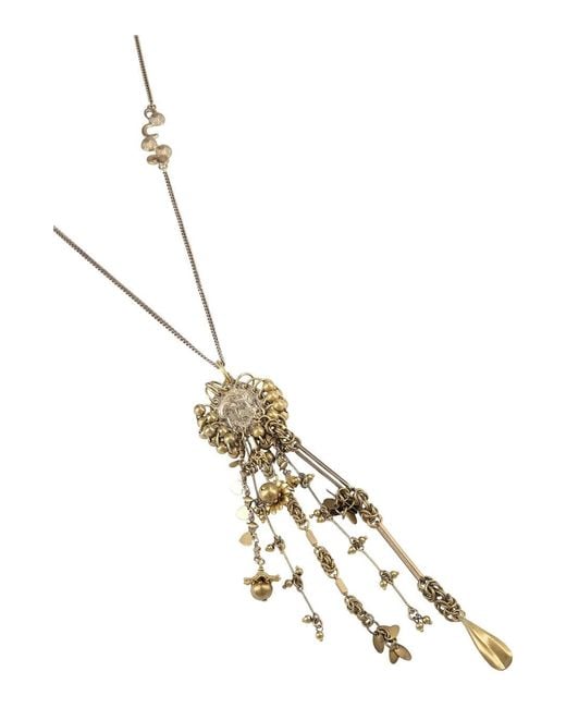 Dries Van Noten White Pendant Necklace
