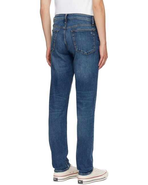 Rag & Bone Blue Belt-Loop Jeans for men