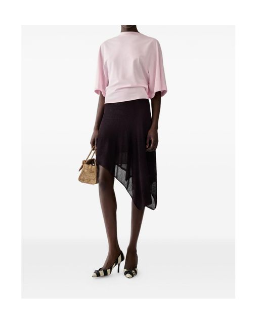 Jacquemus Pink Open-Back Embroidered T-Shirt