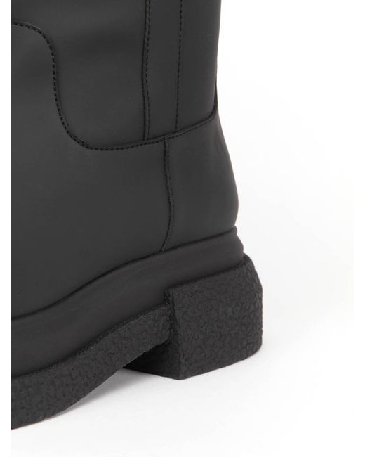Stuart Weitzman Black Round Head Boots