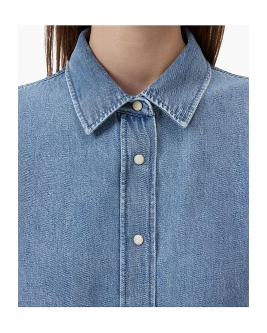 Closed Blue Buttoned Classic Shirt