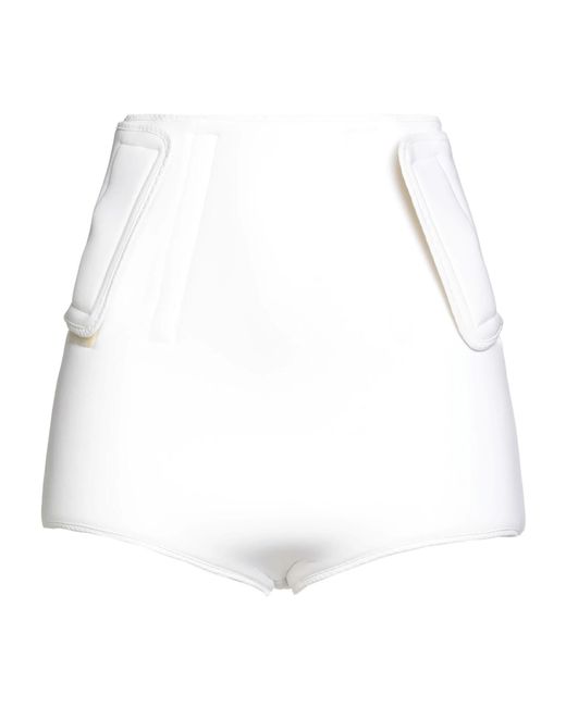Sportmax White Solid Color Shorts