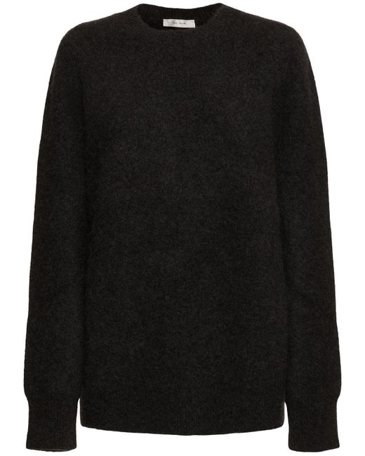 The Row Black Round Neck Sweater