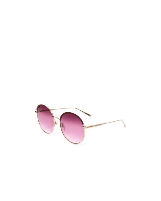 Longchamp Purple Round Frame Sunglasses