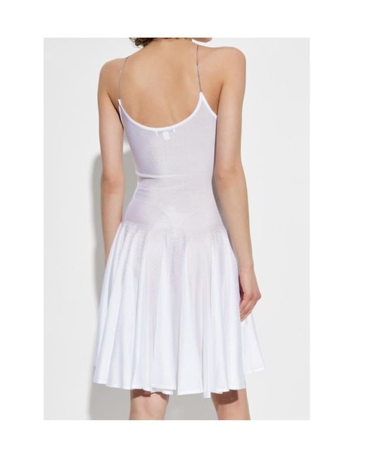 Alaïa White Chain Straps Dress