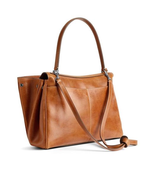 Balenciaga Brown Rodeo Medium Handbag