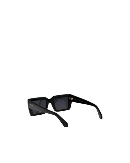 Ferragamo Black Ferragamo Eyewear Rectangular Frame Sunglasses