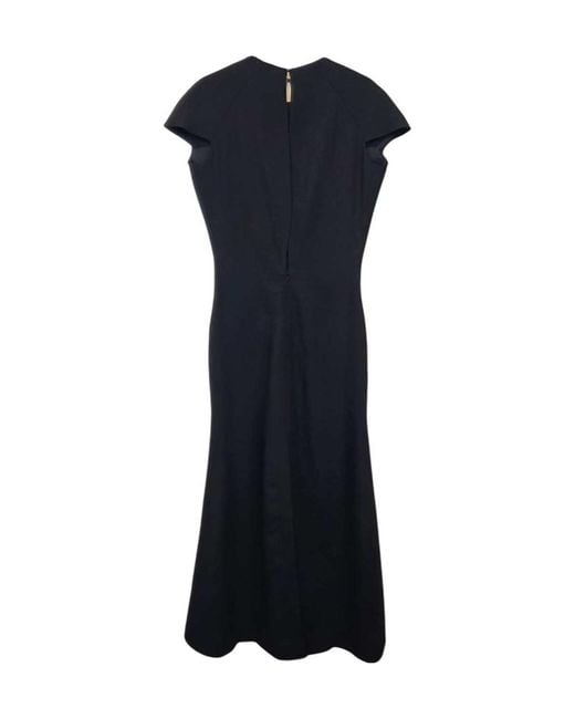 Jil Sander Black 306 Cap Sleeve Maxi Dress