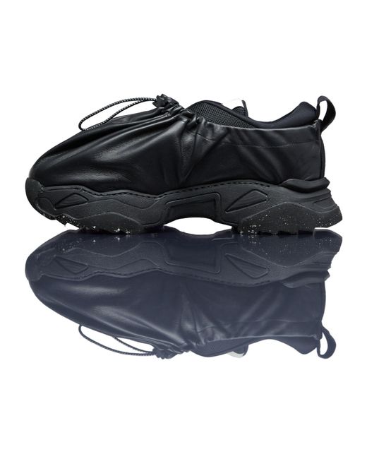 Vivienne Westwood Black Logo-Printed Drawstring Layered Sneakers for men