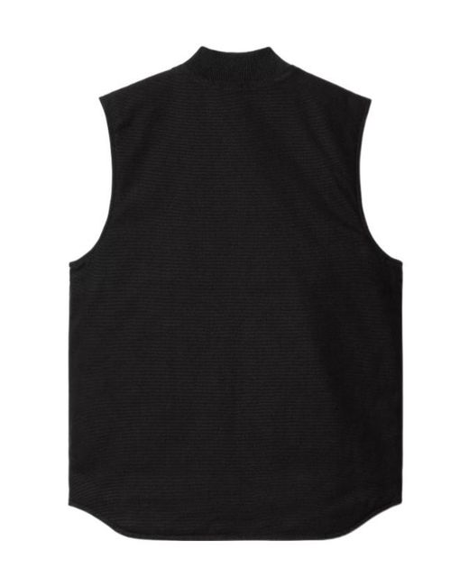 Carhartt Black Zip-Front Pocket Vest for men