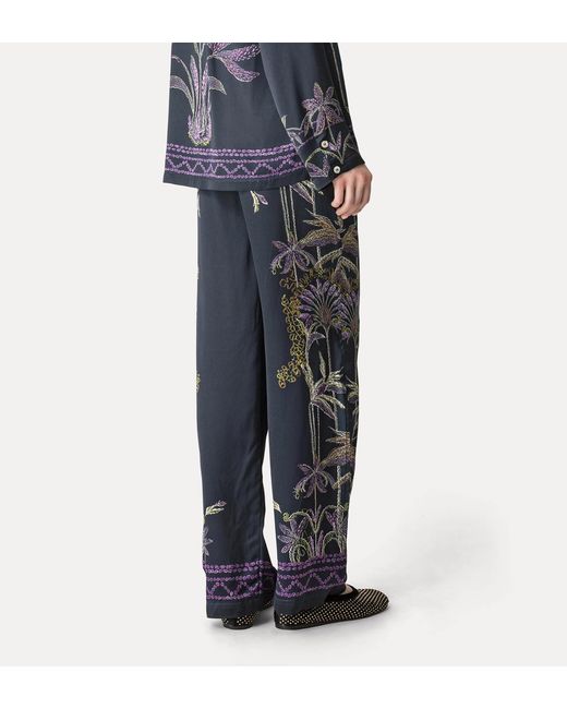 Forte_forte Gray Embroidered Wide-Leg Pants