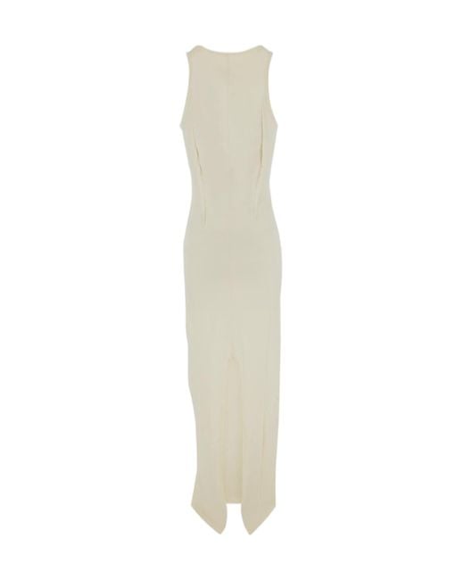 MM6 by Maison Margiela White Sleeveless Maxi Dress