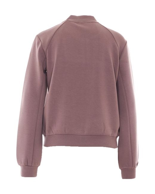 Liu Jo Purple Glace Zip-Up Sweatshirt
