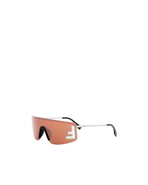 Fendi Pink Eyewear Pilot Frame Sunglasses for men
