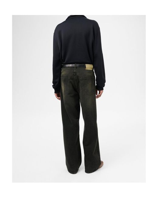 Our Legacy Black Belt-Loop Jeans for men