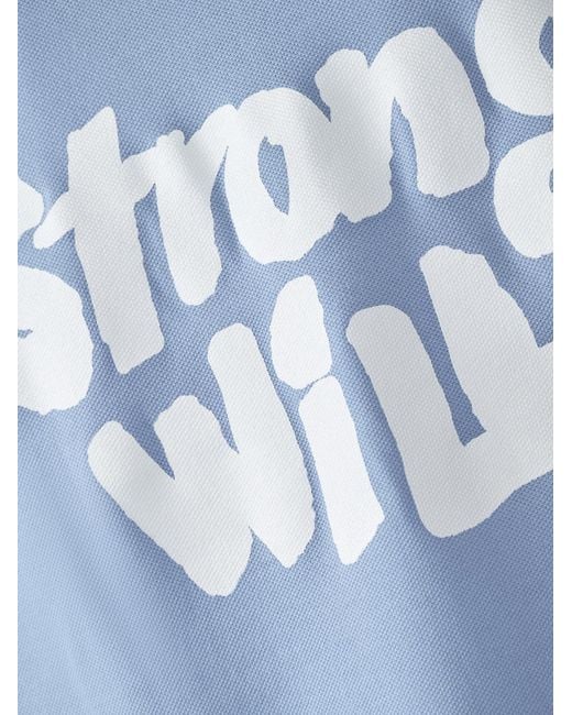 Comme des Garçons Blue Short-Sleeved Polo Shirt for men
