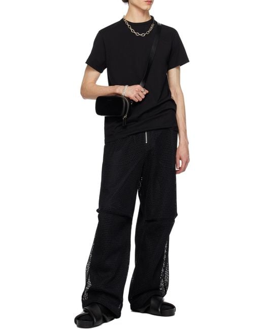 Jil Sander Black Crewneck Short-Sleeved T-Shirt for men