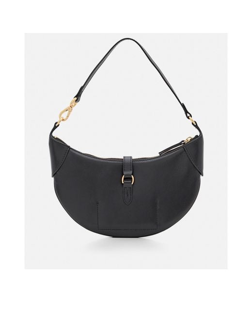 Polo Ralph Lauren Black Logo Plaque Zipped Mini Shoulder Bag