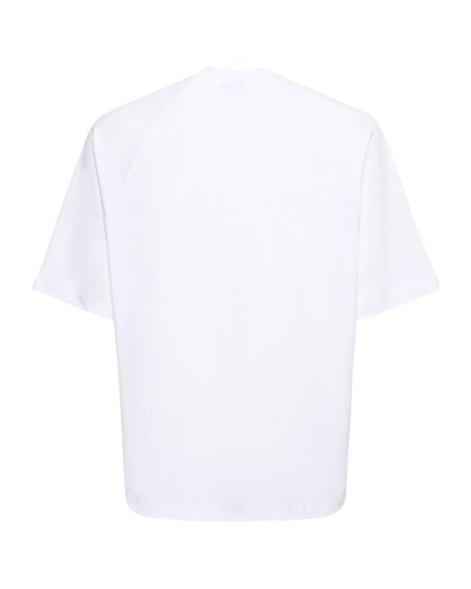 Jacquemus White T-Shirt 'Typo' for men