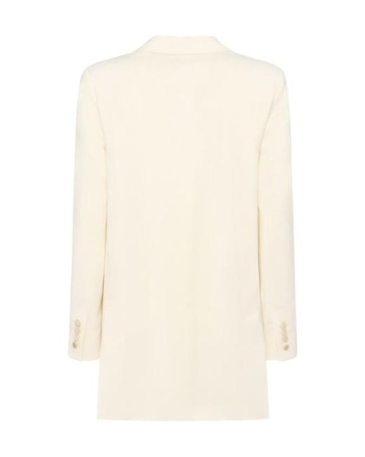Max Mara Natural Double-Breasted Blazer