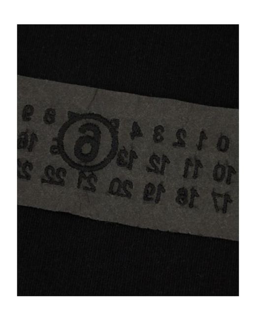 MM6 by Maison Margiela Black Short-Sleeves T-Shirt