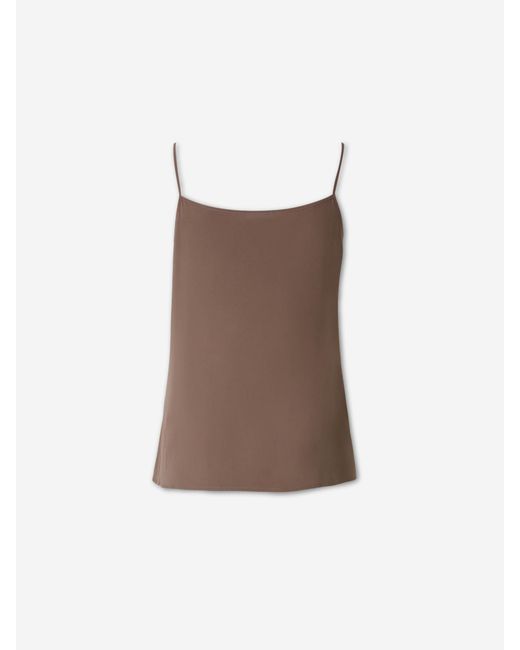 Peserico Brown Sleeveless Tank Top