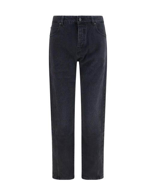 Balmain Blue Straight-Leg Denim Jeans for men