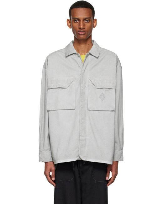 A_COLD_WALL* White Flap-Pockets Cotton Overshirt for men